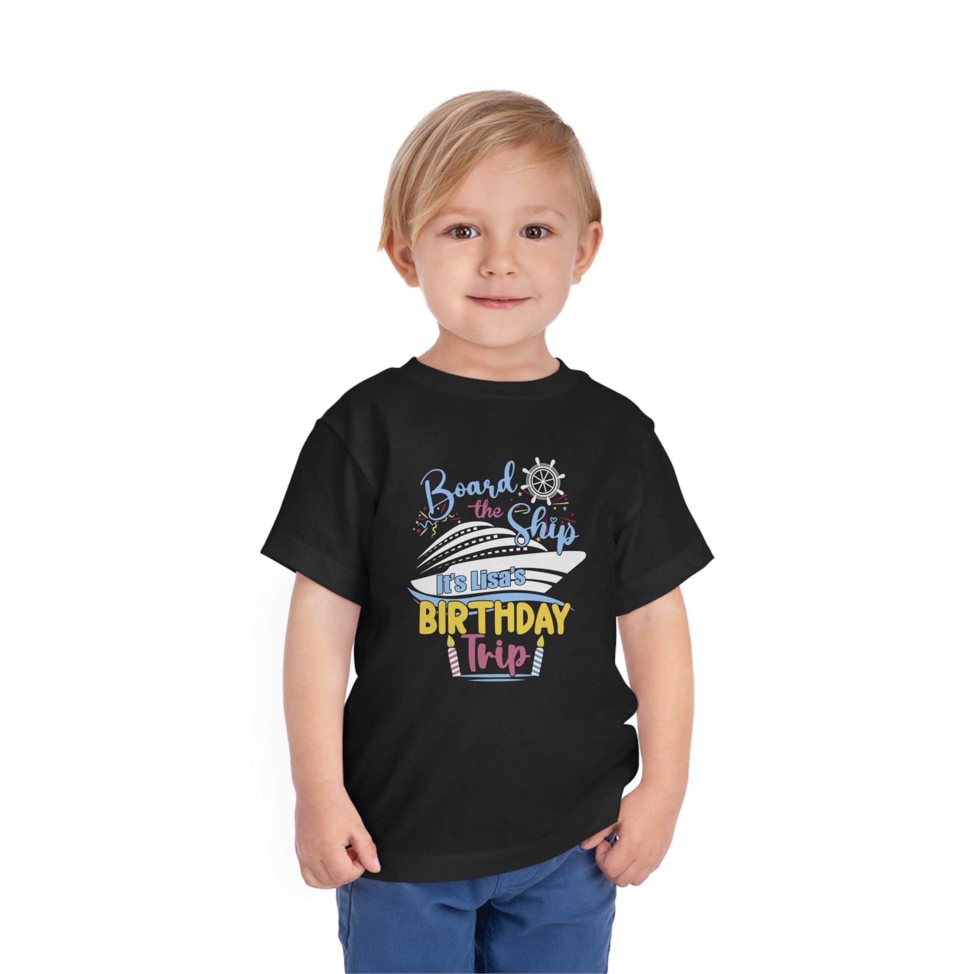 Custom Lisa's Birthday Trip - Toddler Short Sleeve Tee