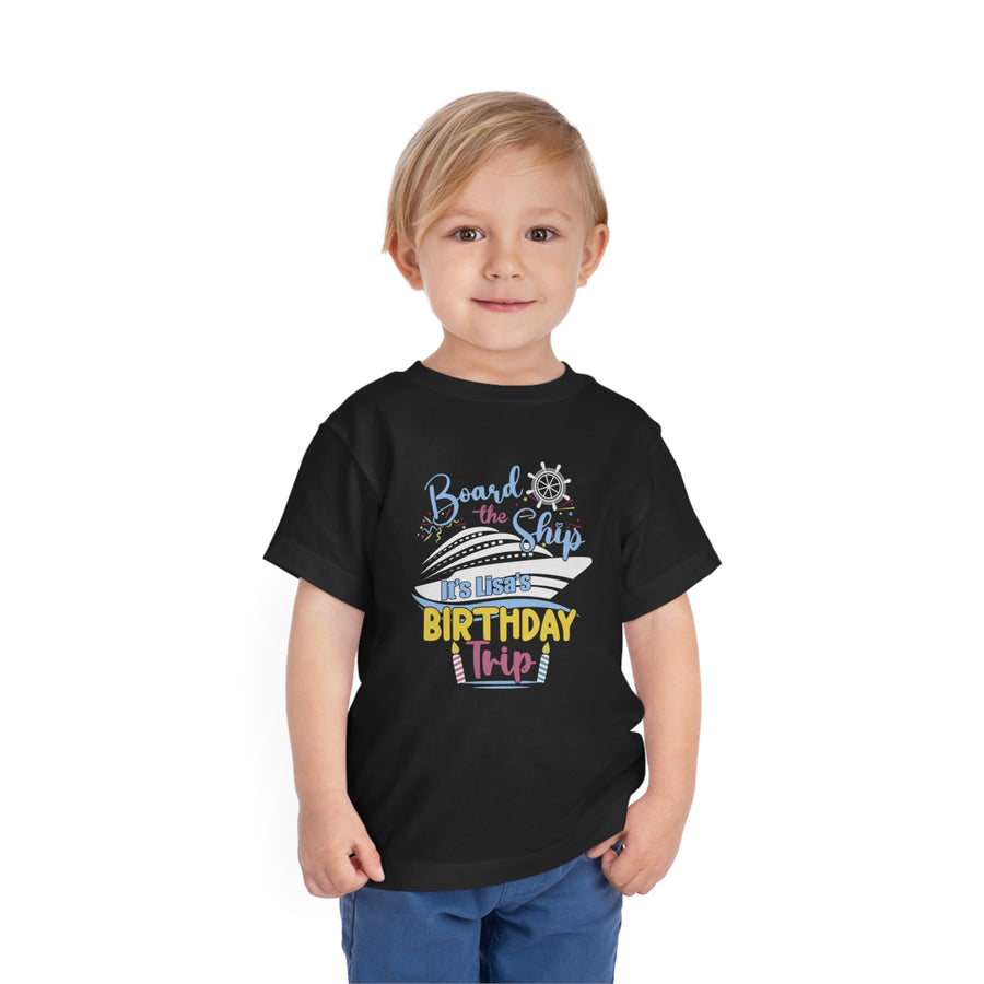 Custom Lisa's Birthday Trip - Toddler Short Sleeve Tee