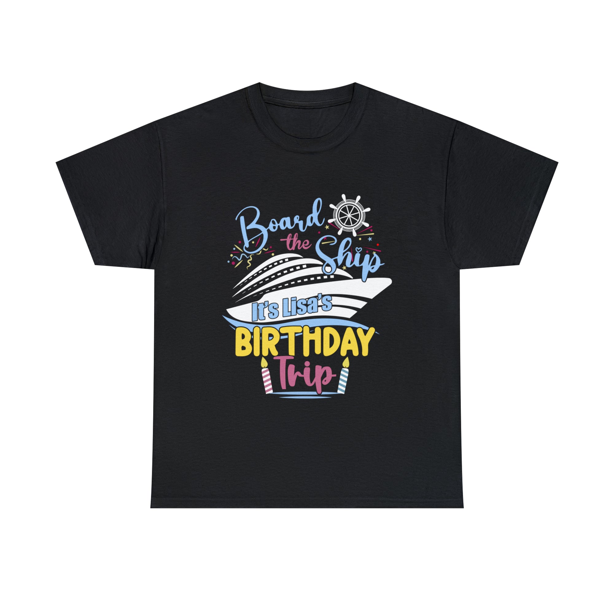 Custom Lisa's Birthday Trip - Unisex Heavy Cotton Tee