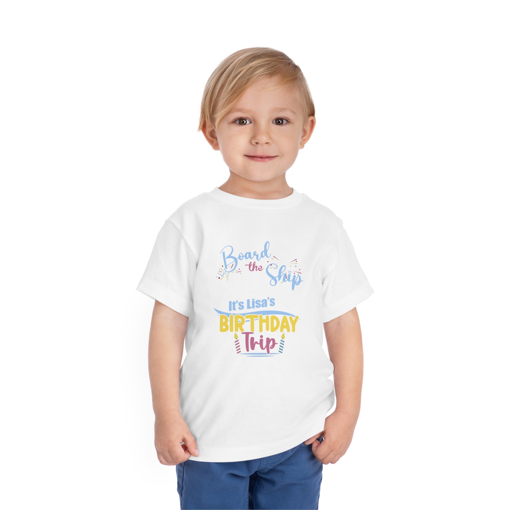 Custom Lisa's Birthday Trip - Toddler Short Sleeve Tee