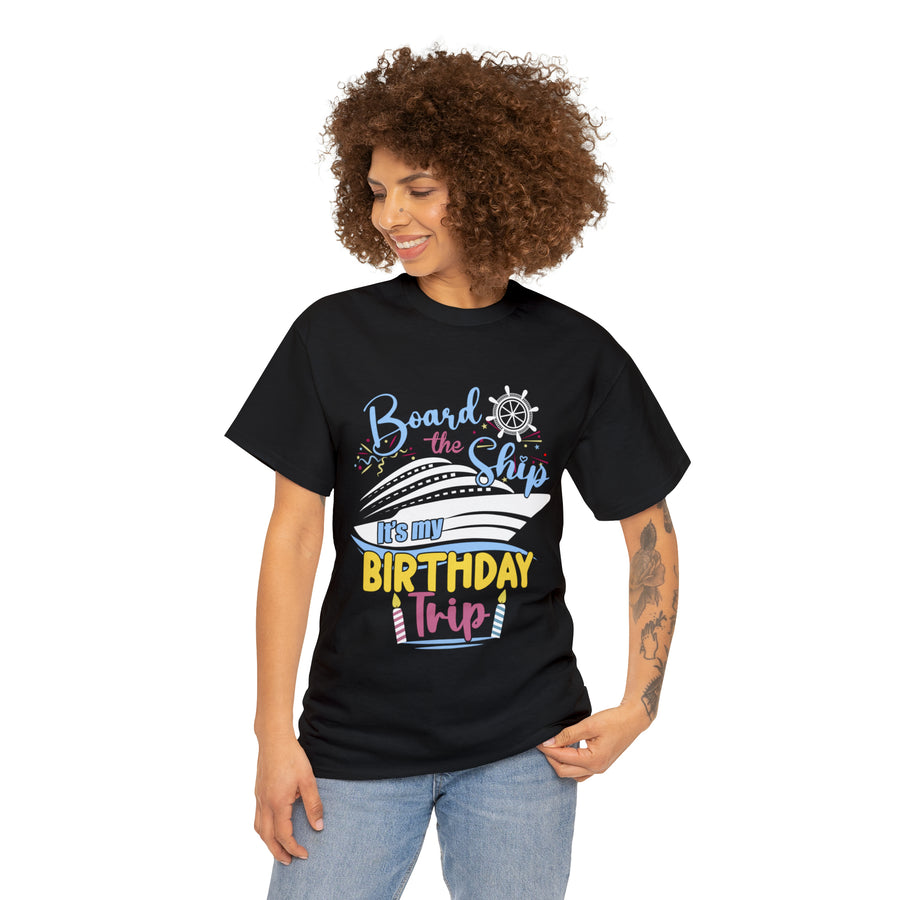 It's My Birthday Trip Unisex Heavy Cotton Tee