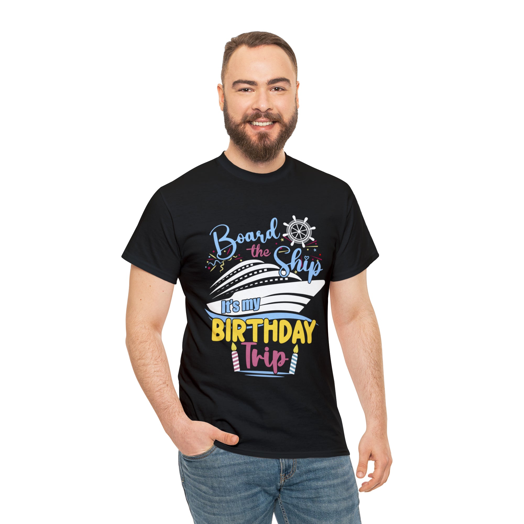 It's My Birthday Trip Unisex Heavy Cotton Tee