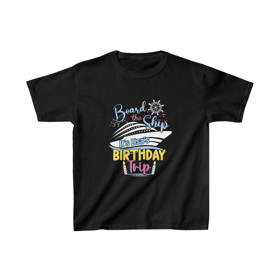 Custom Lisa's Birthday Trip - Kids Heavy Cotton™ Tee