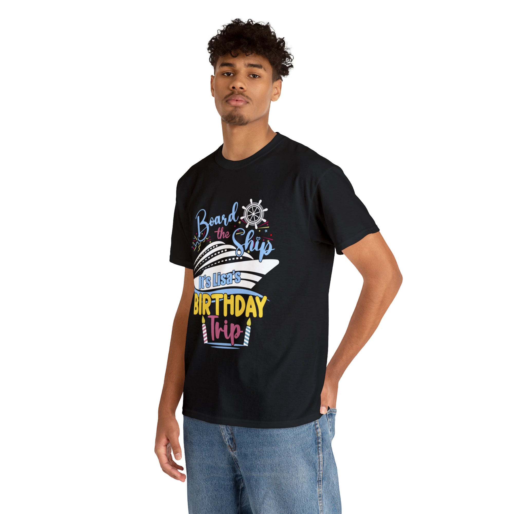Custom Lisa's Birthday Trip - Unisex Heavy Cotton Tee