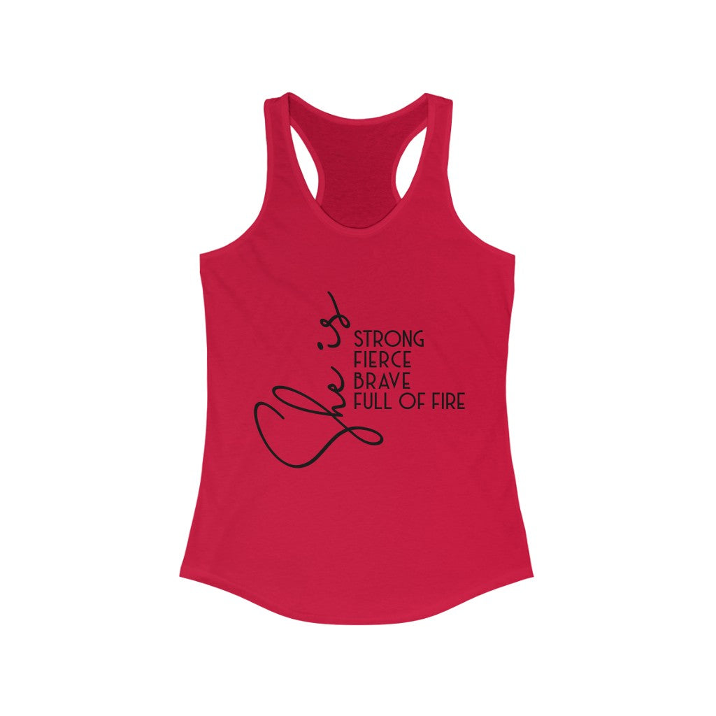 She Is Women's Ideal Racerback Tank