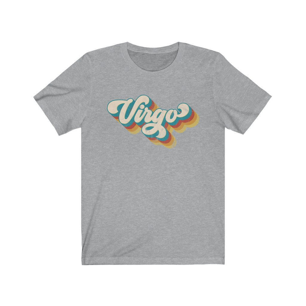 Retro Virgo Unisex Jersey Short Sleeve Tee