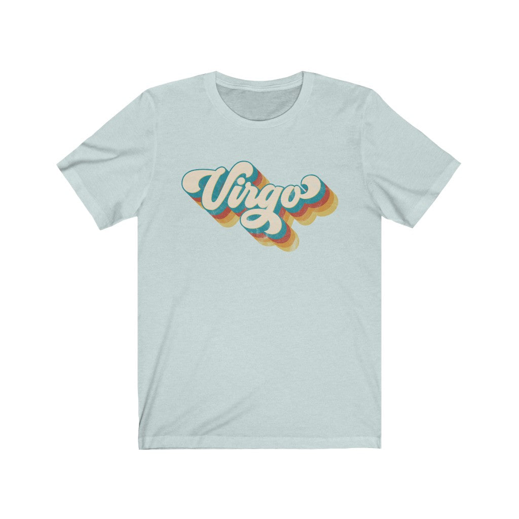 Retro Virgo Unisex Jersey Short Sleeve Tee