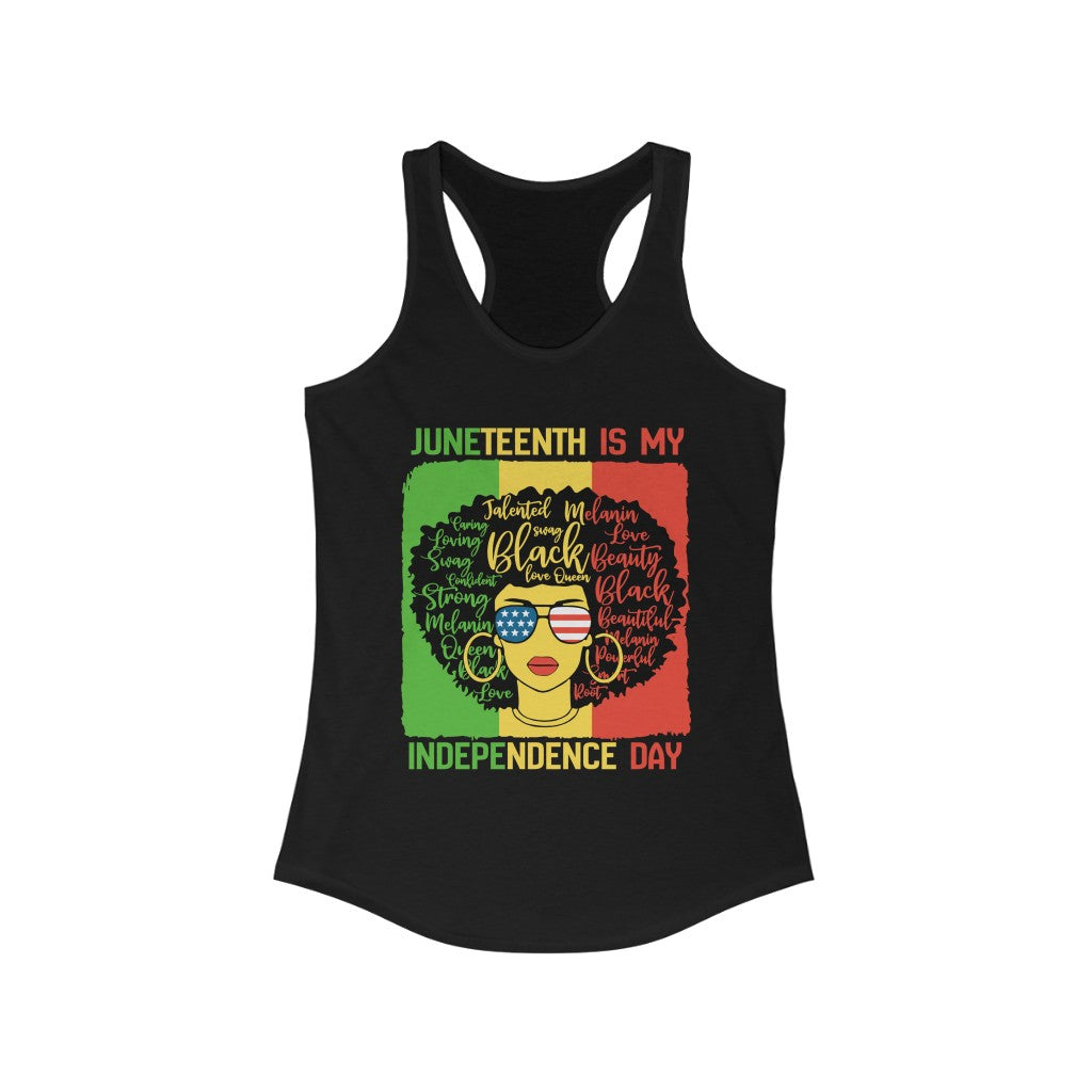 4th-Juneteenth - Women's Ideal Racerback Tank