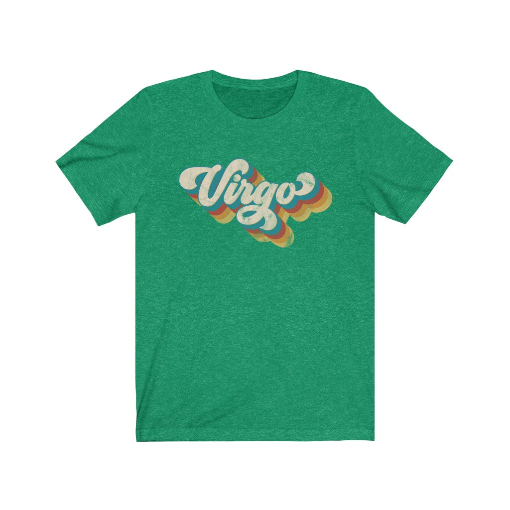 Retro Virgo Unisex Jersey Short Sleeve Tee