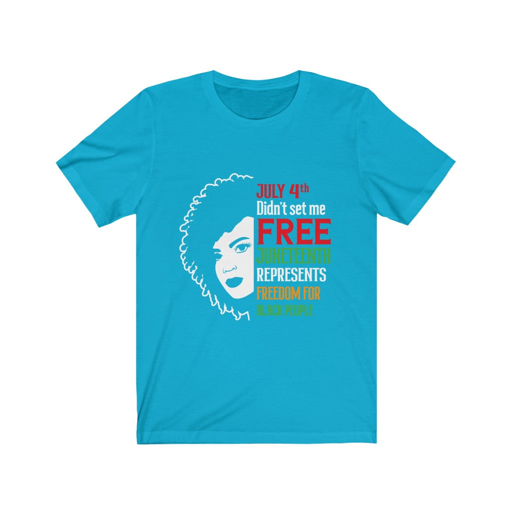 Juneteenth Colorful  Free - Unisex Jersey Short Sleeve Tee