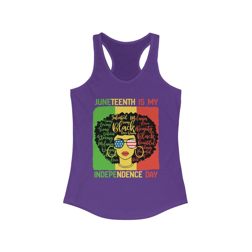 4th-Juneteenth - Women's Ideal Racerback Tank