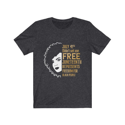 Juneteenth Gold Free - Unisex Jersey Short Sleeve Tee