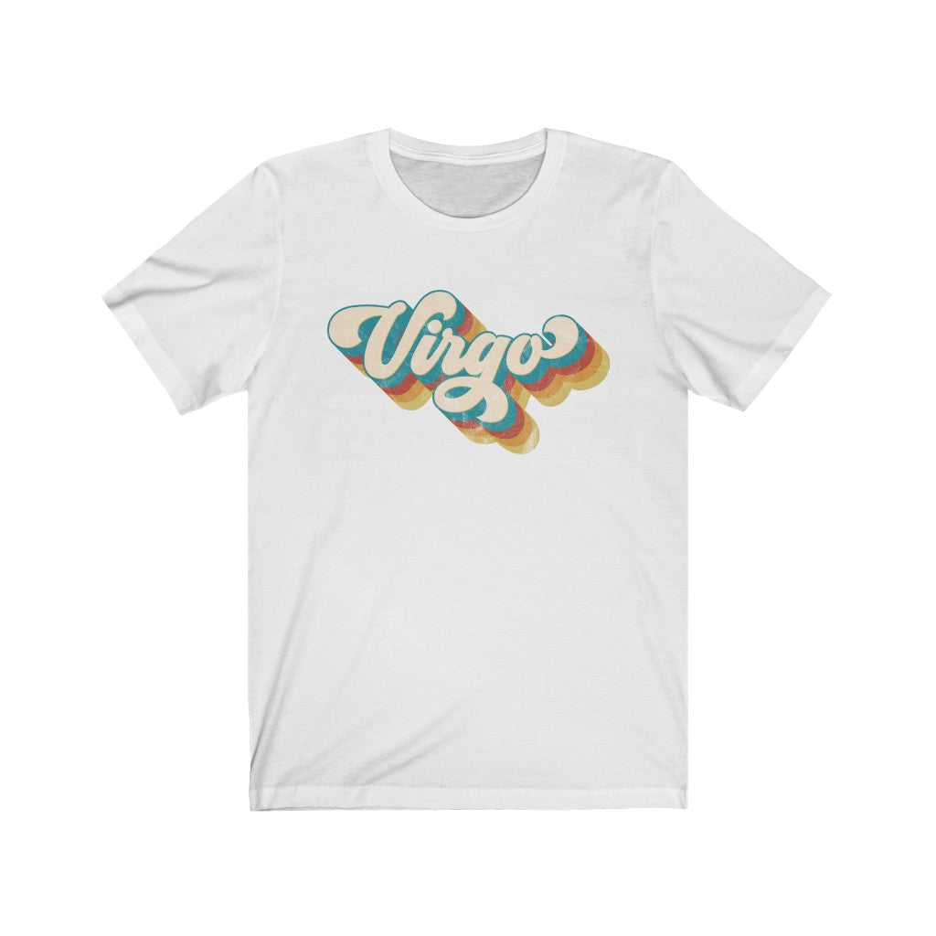 Retro Virgo Unisex Jersey Short Sleeve Tee
