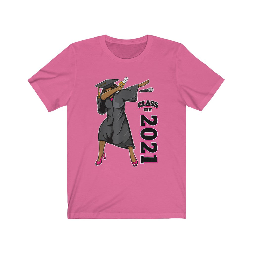 Drop the Mic Grad 2021 - Unisex Jersey Short Sleeve Tee