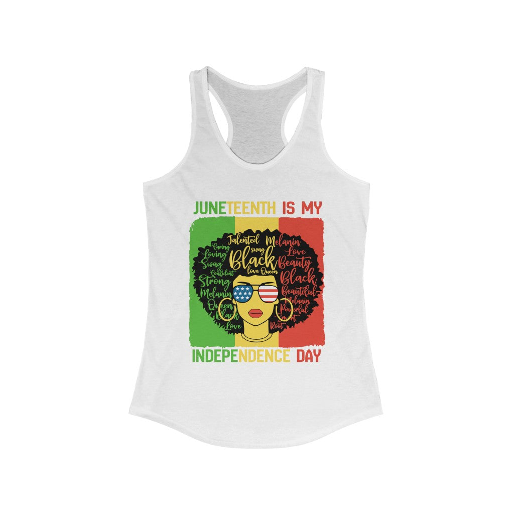 4th-Juneteenth - Women's Ideal Racerback Tank