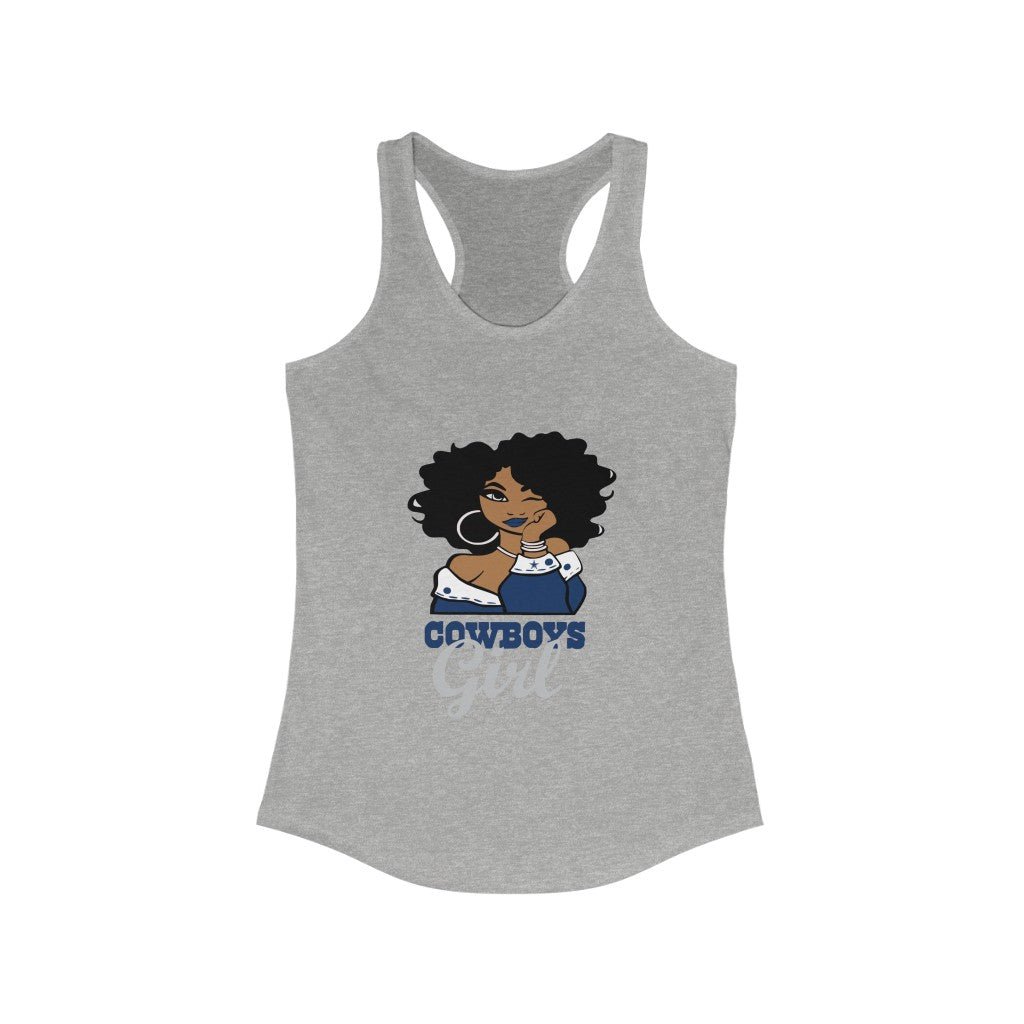 Cowboys Girl Women's Ideal Racerback Tank