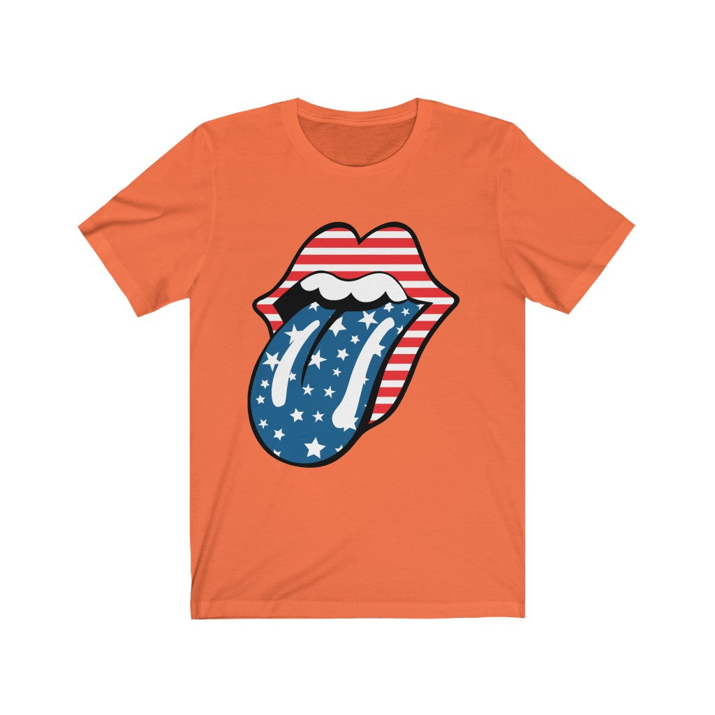 Star Spangled Lips - Unisex Jersey Short Sleeve Tee