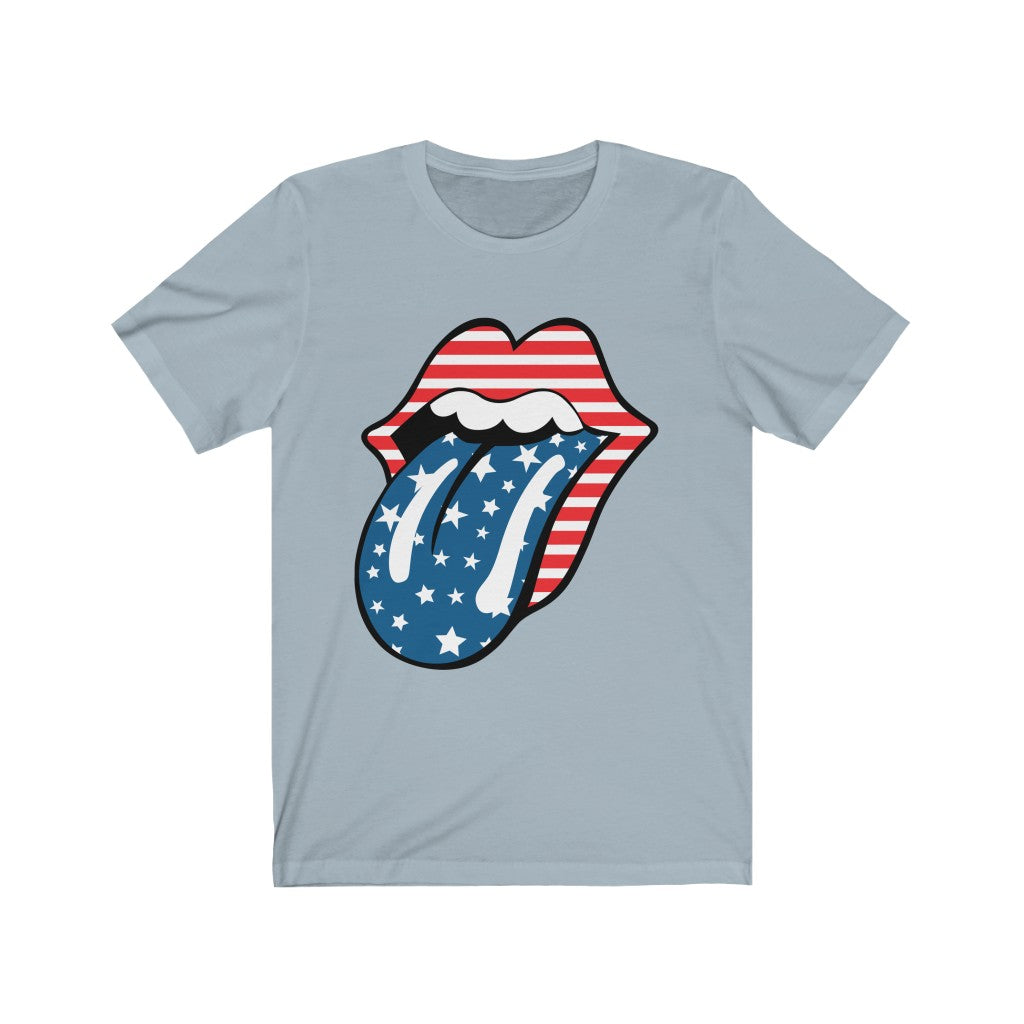 Star Spangled Lips - Unisex Jersey Short Sleeve Tee