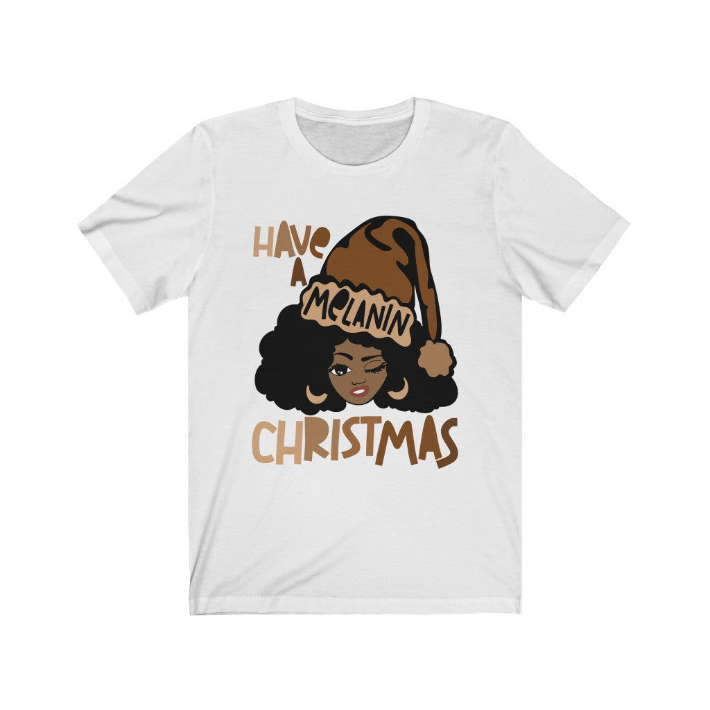 Melanin Christmas Unisex Jersey Short Sleeve Tee