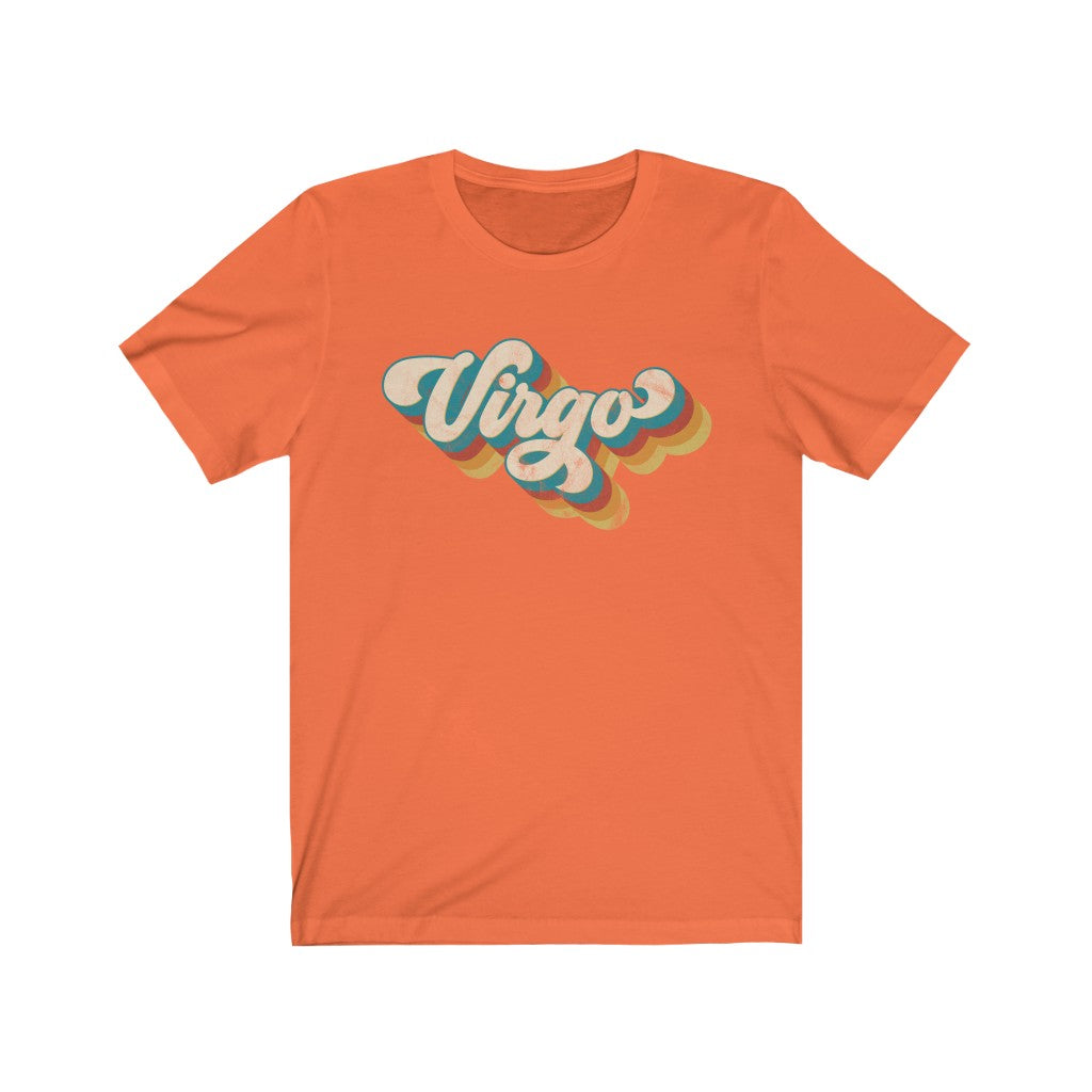 Retro Virgo Unisex Jersey Short Sleeve Tee