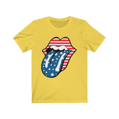 Star Spangled Lips - Unisex Jersey Short Sleeve Tee