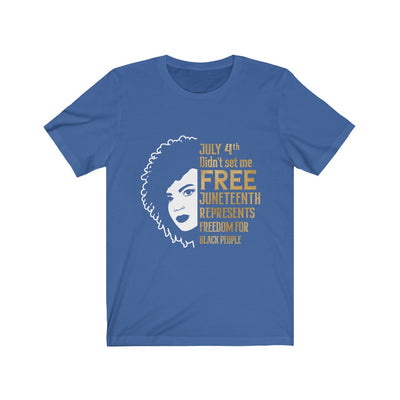 Juneteenth Gold Free - Unisex Jersey Short Sleeve Tee