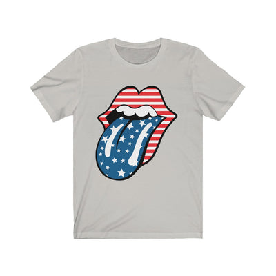 Star Spangled Lips - Unisex Jersey Short Sleeve Tee