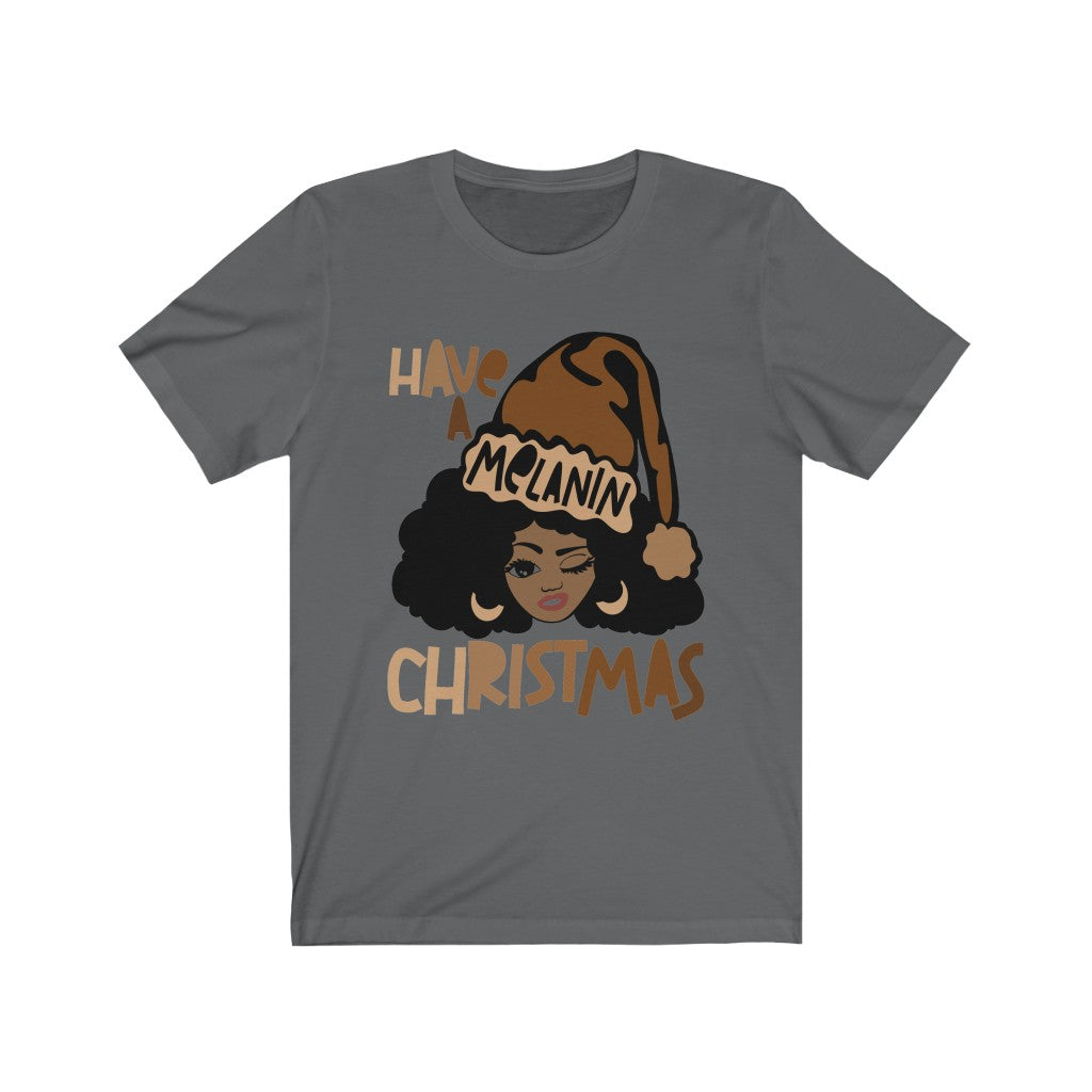 Melanin Christmas Unisex Jersey Short Sleeve Tee