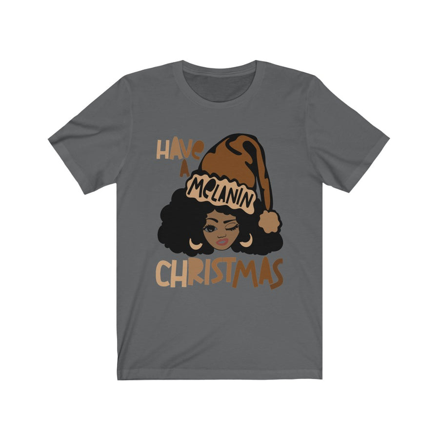 Melanin Christmas Unisex Jersey Short Sleeve Tee