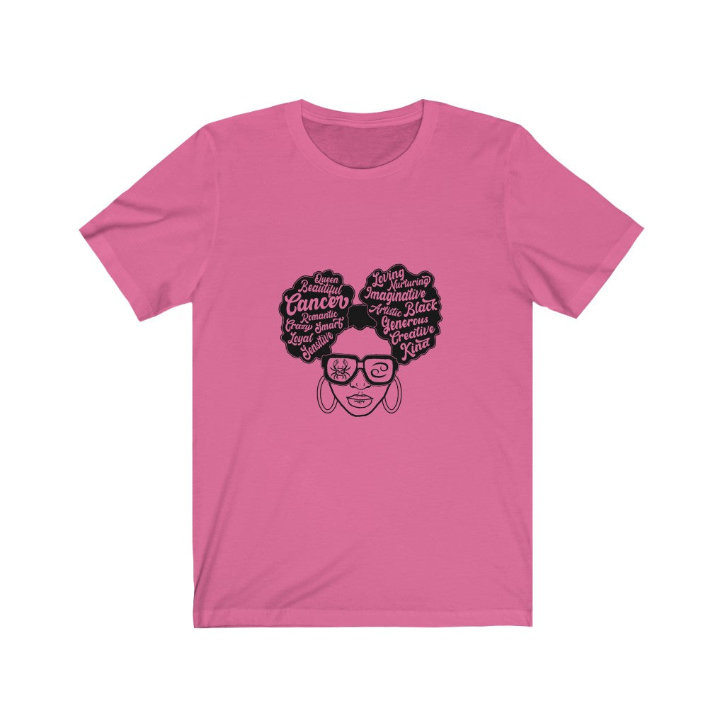 Cancer Afro Puffs - Unisex Jersey Short Sleeve Tee
