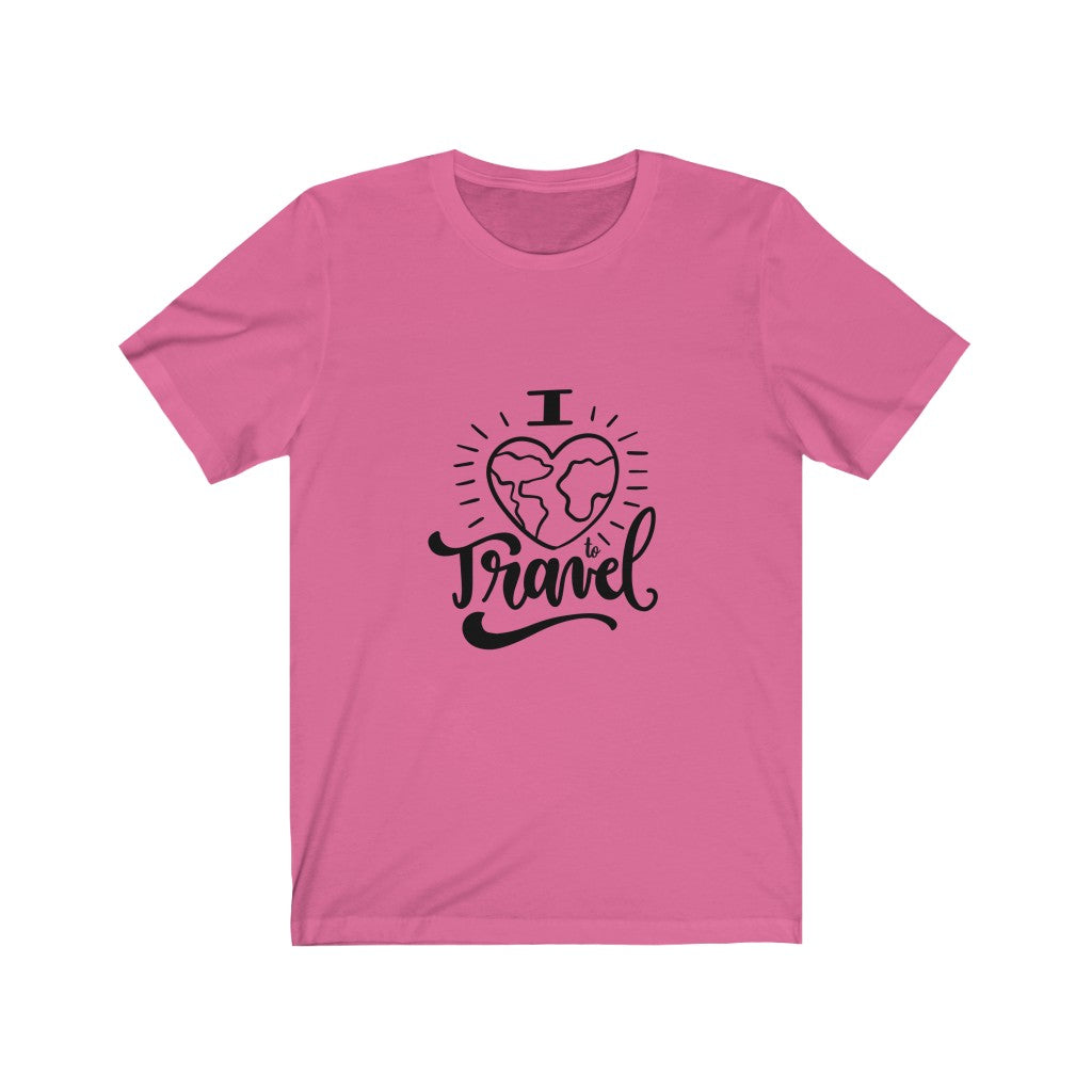 I love to travel - Unisex Jersey Short Sleeve Tee