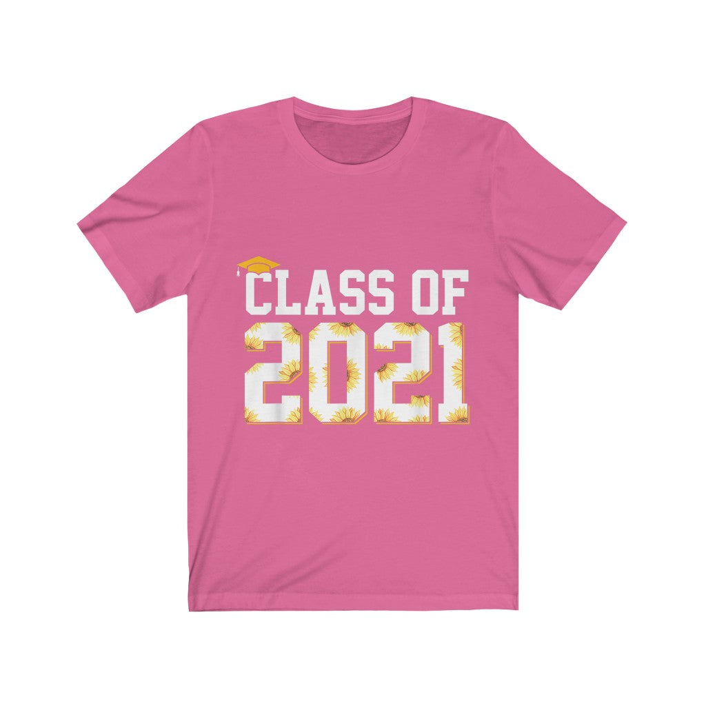 Senior 2021 Flower - Unisex Jersey Short Sleeve Tee