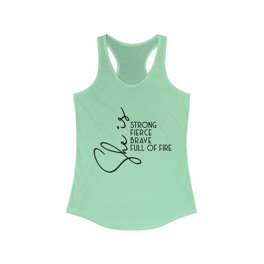 She Is Women's Ideal Racerback Tank