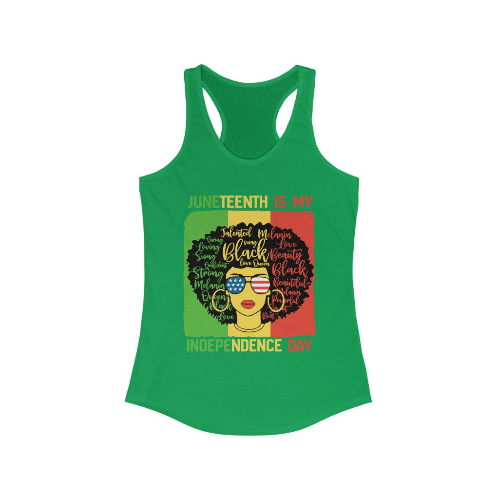 4th-Juneteenth - Women's Ideal Racerback Tank