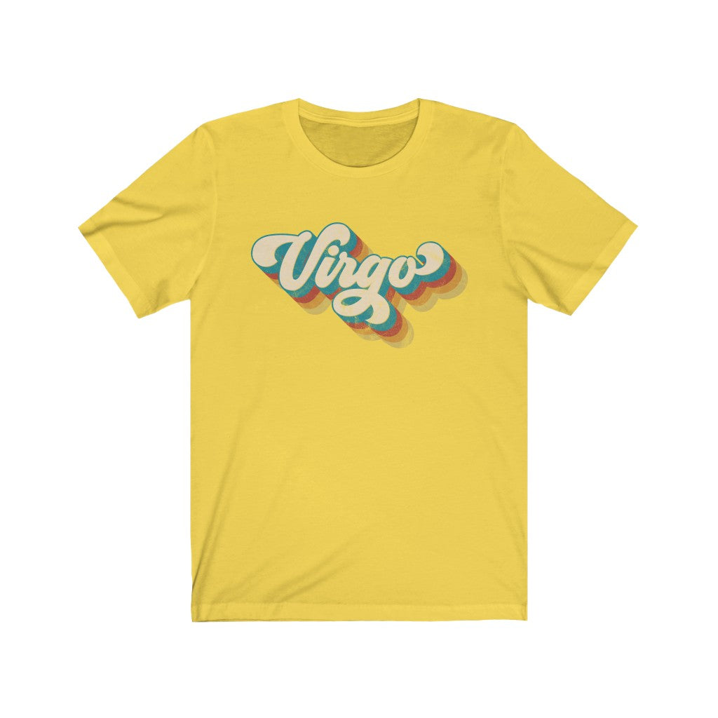 Retro Virgo Unisex Jersey Short Sleeve Tee