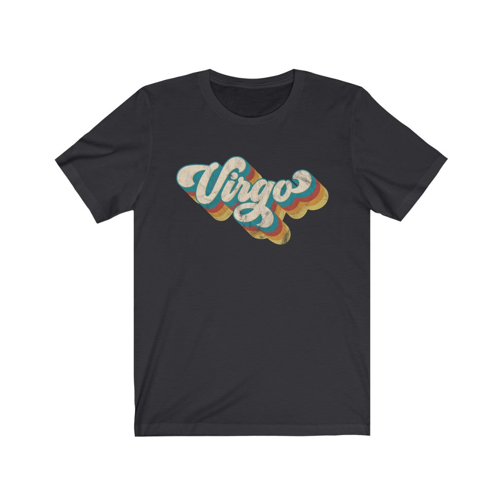 Retro Virgo Unisex Jersey Short Sleeve Tee