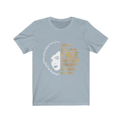 Juneteenth Gold Free - Unisex Jersey Short Sleeve Tee