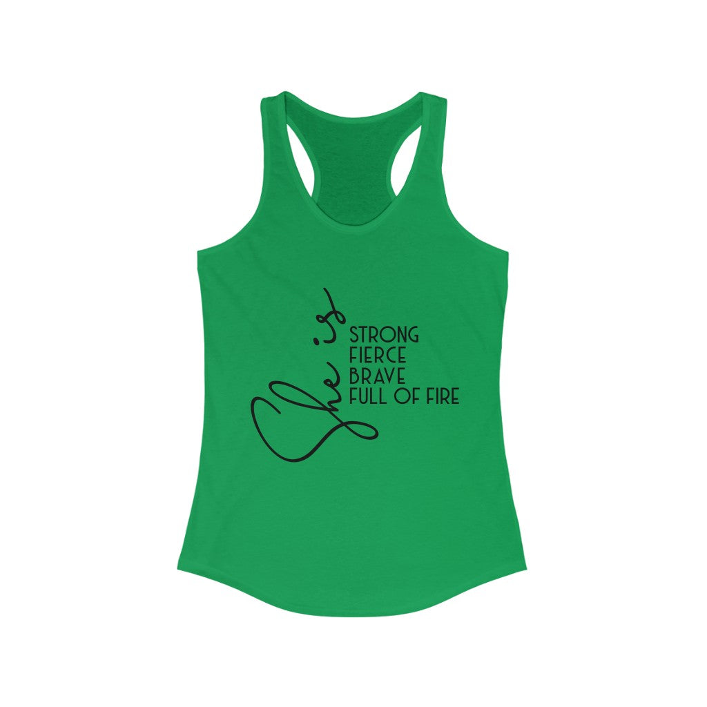 She Is Women's Ideal Racerback Tank