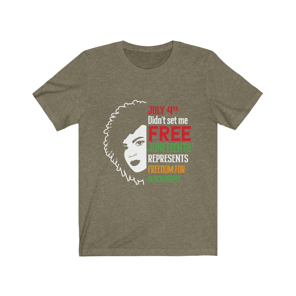 Juneteenth Colorful  Free - Unisex Jersey Short Sleeve Tee