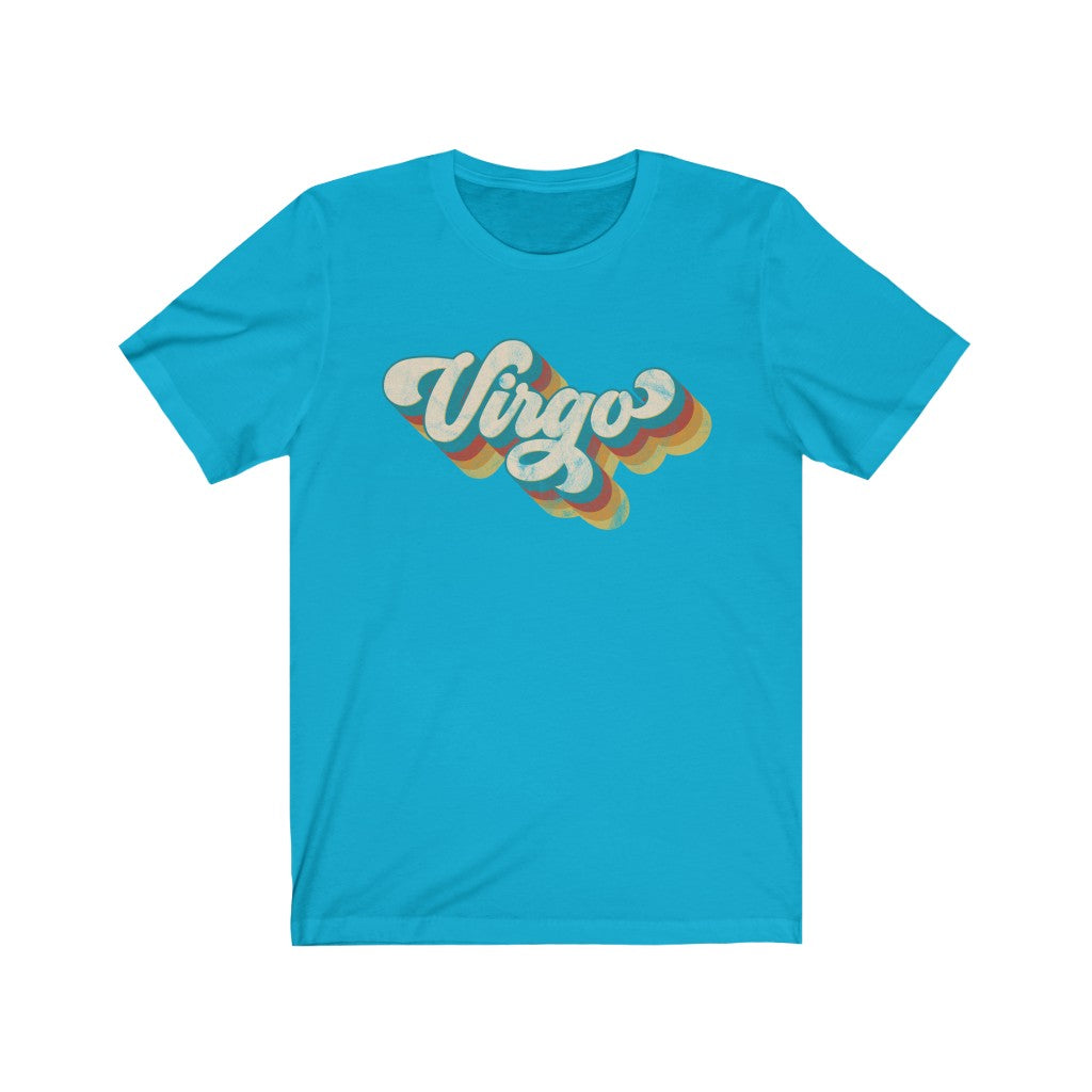 Retro Virgo Unisex Jersey Short Sleeve Tee