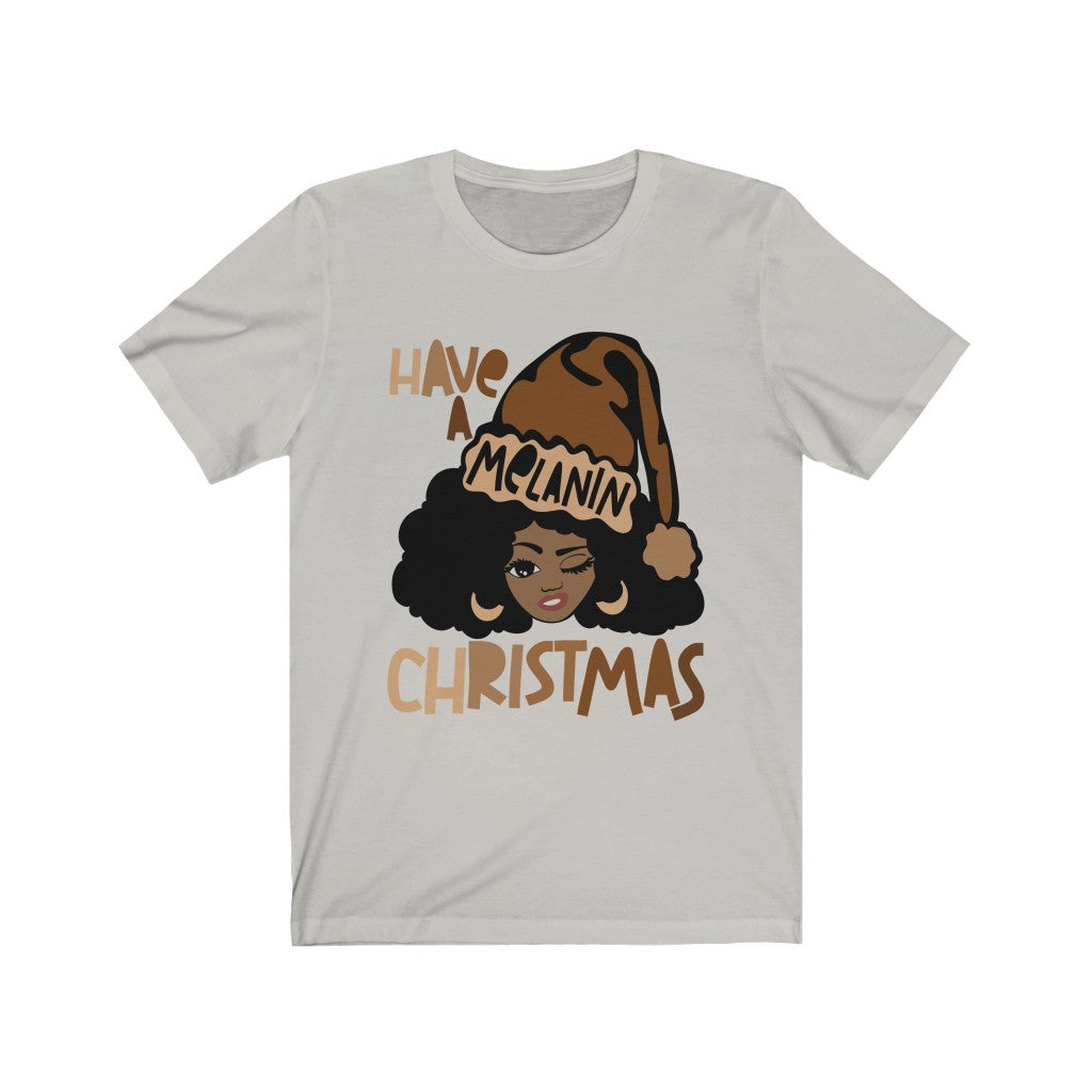 Melanin Christmas Unisex Jersey Short Sleeve Tee