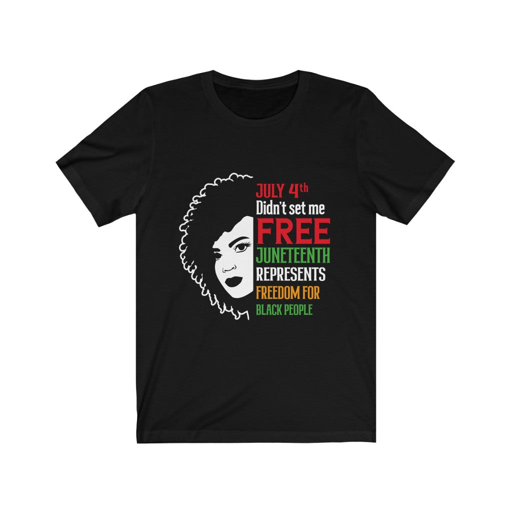 Juneteenth Colorful  Free - Unisex Jersey Short Sleeve Tee
