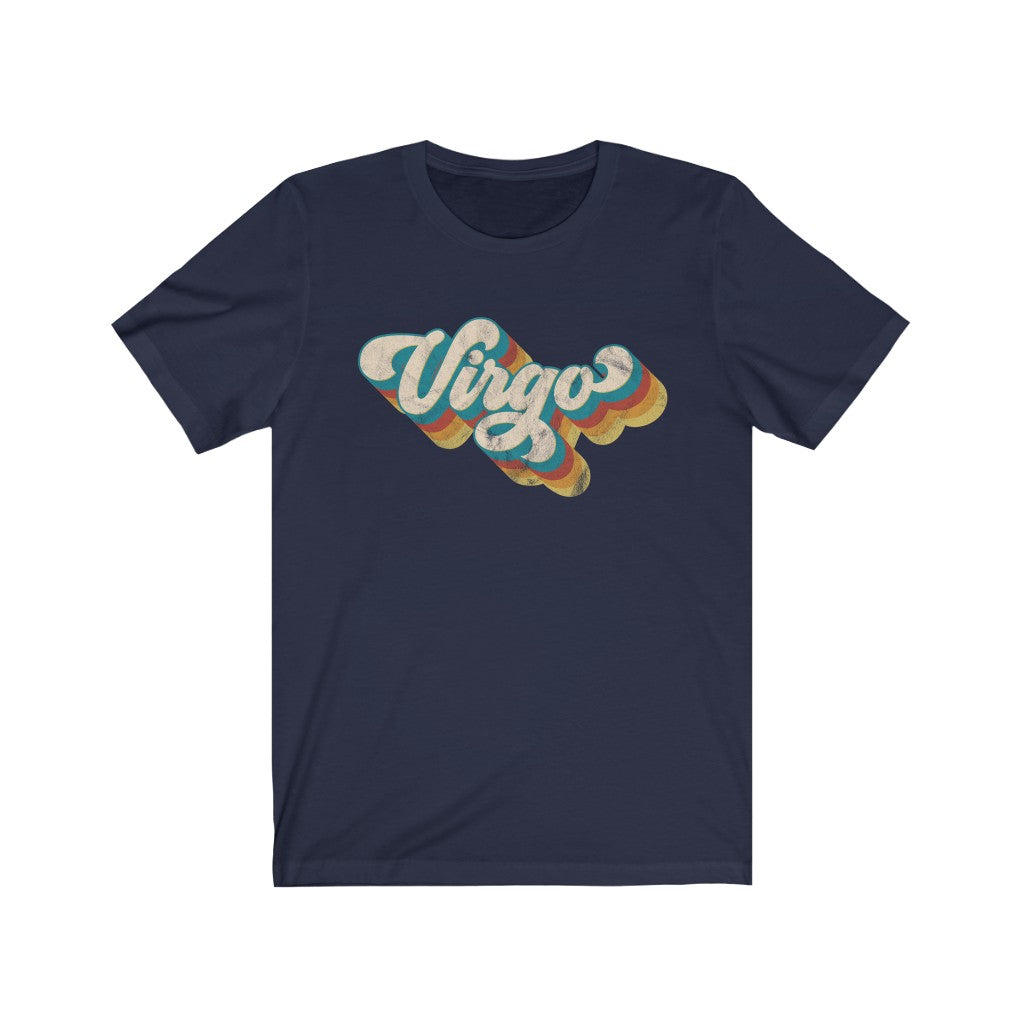 Retro Virgo Unisex Jersey Short Sleeve Tee