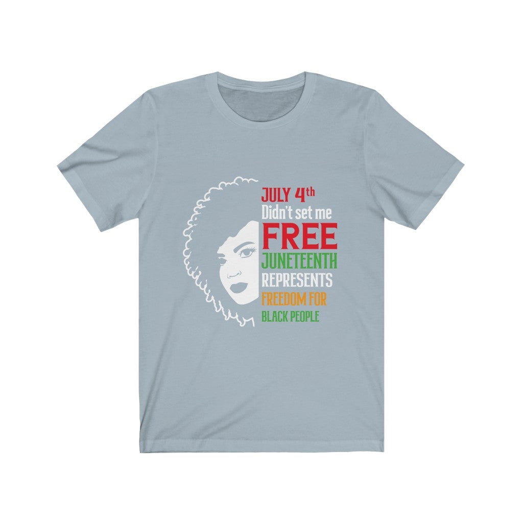 Juneteenth Colorful  Free - Unisex Jersey Short Sleeve Tee