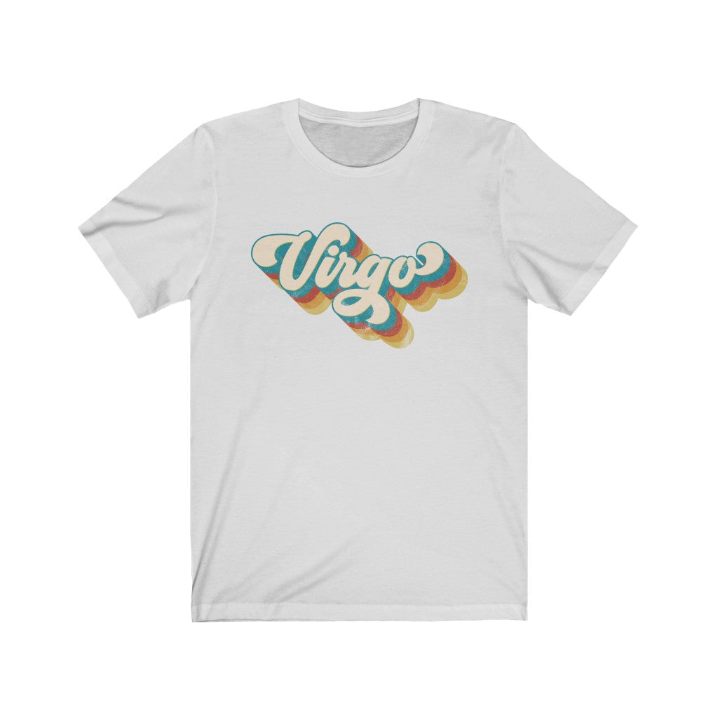 Retro Virgo Unisex Jersey Short Sleeve Tee