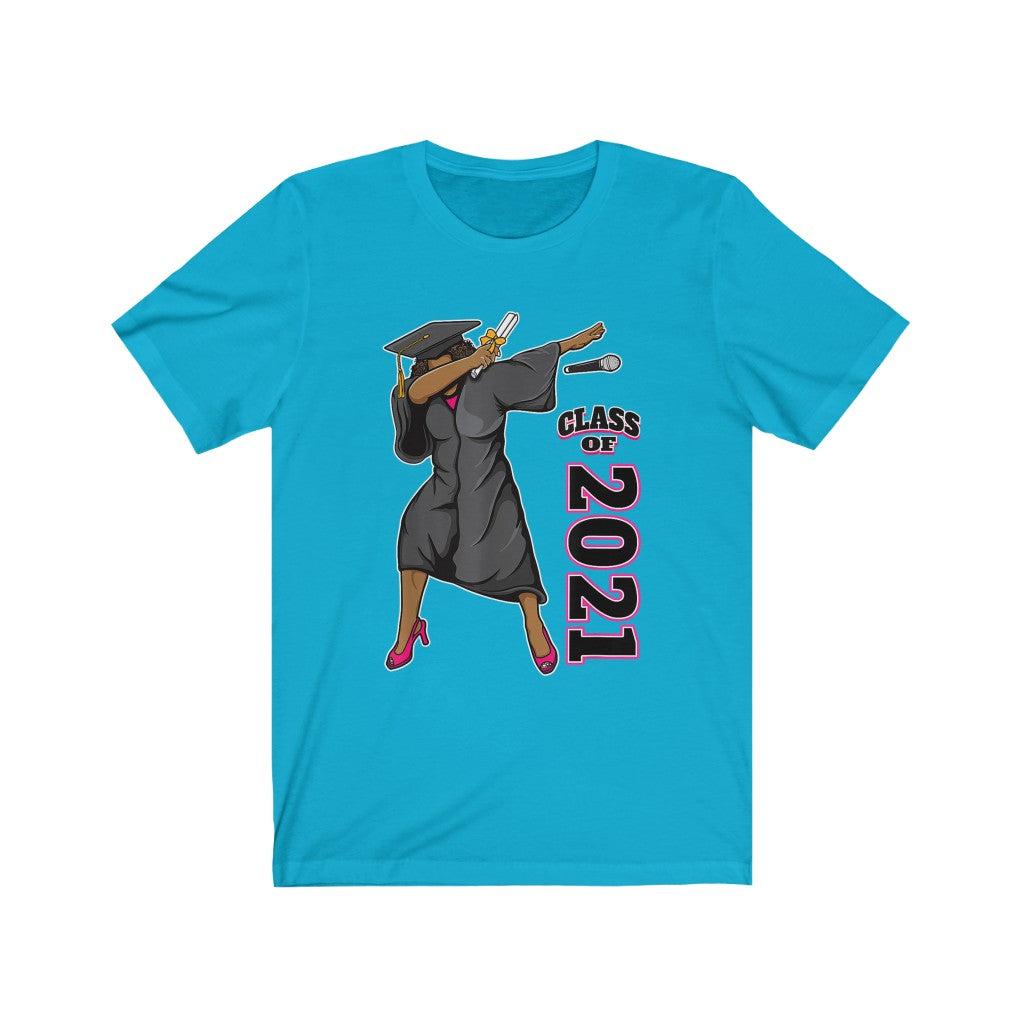 Drop the Mic Grad 2021 - Unisex Jersey Short Sleeve Tee