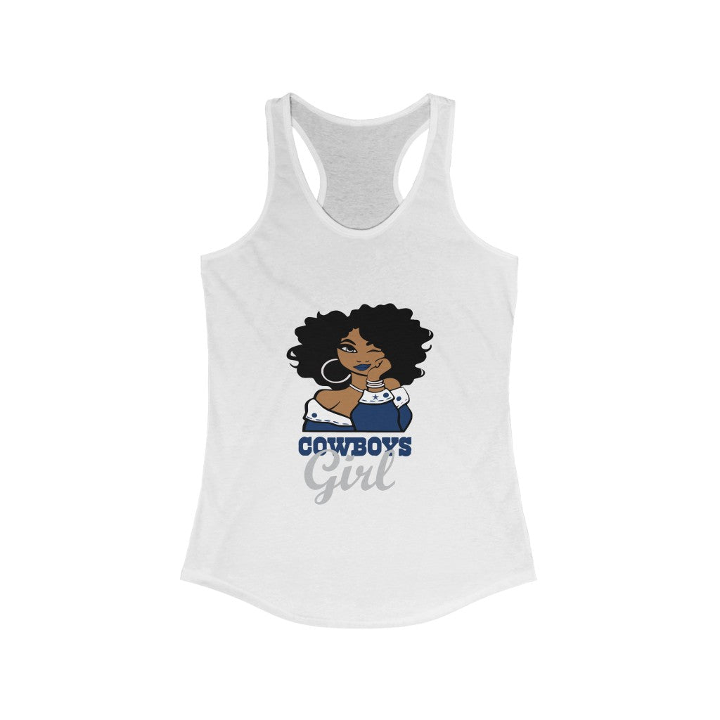 Cowboys Girl Women's Ideal Racerback Tank