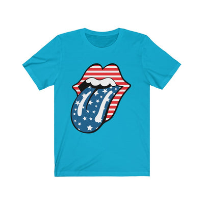 Star Spangled Lips - Unisex Jersey Short Sleeve Tee