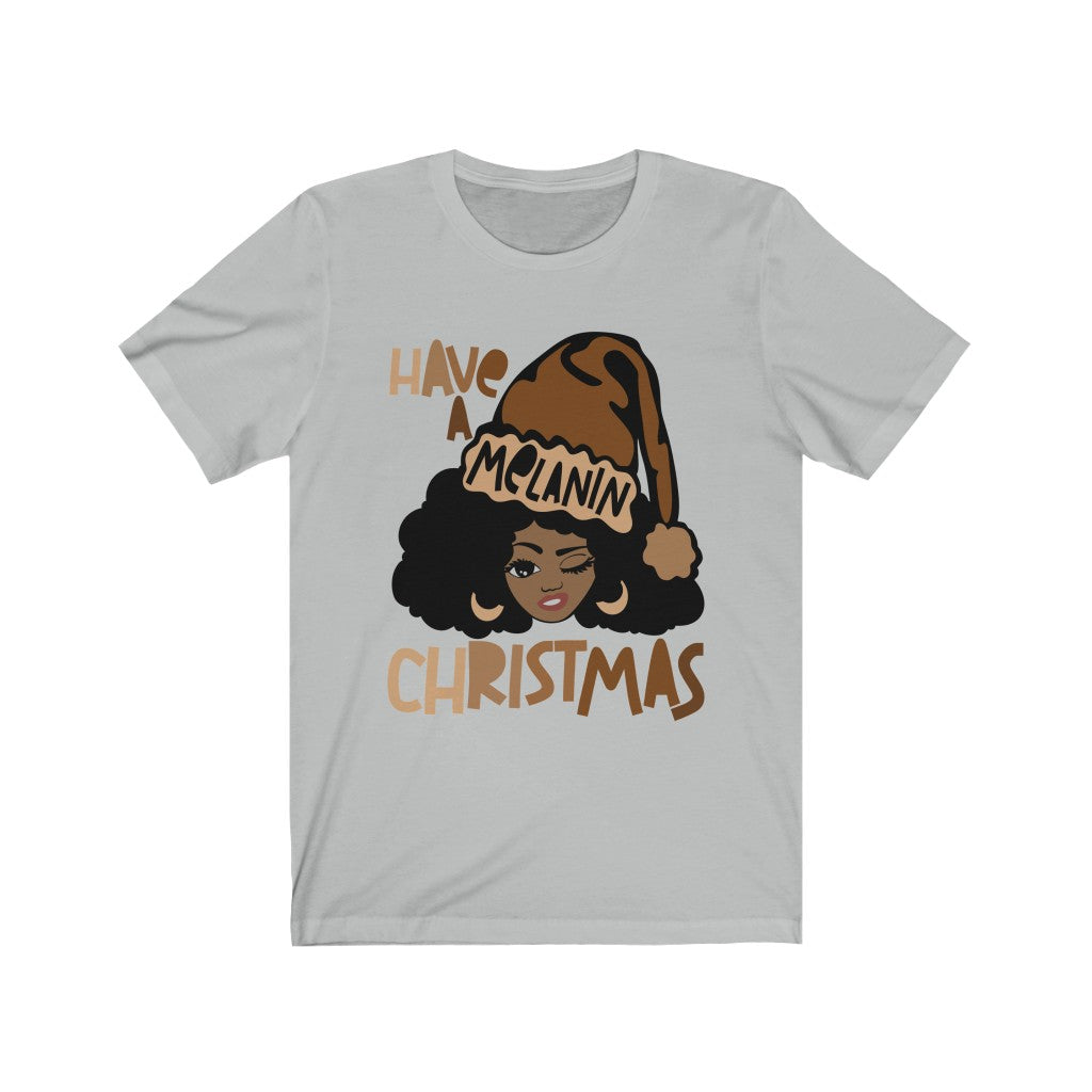 Melanin Christmas Unisex Jersey Short Sleeve Tee
