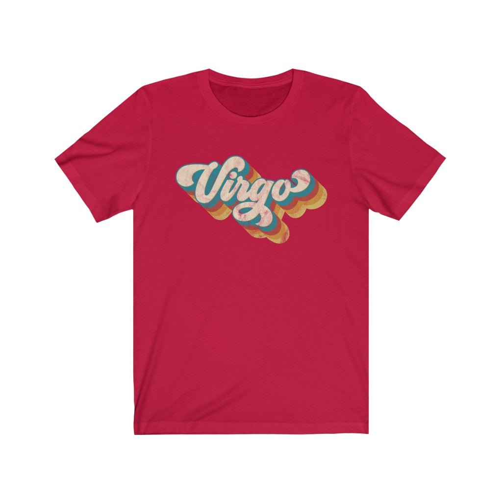 Retro Virgo Unisex Jersey Short Sleeve Tee